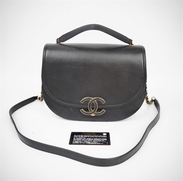 Túi Chanel đen trơn (24521020) sz25 (HC) +