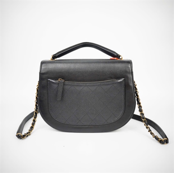 Túi Chanel đen trơn (24521020) sz25 (HC) +