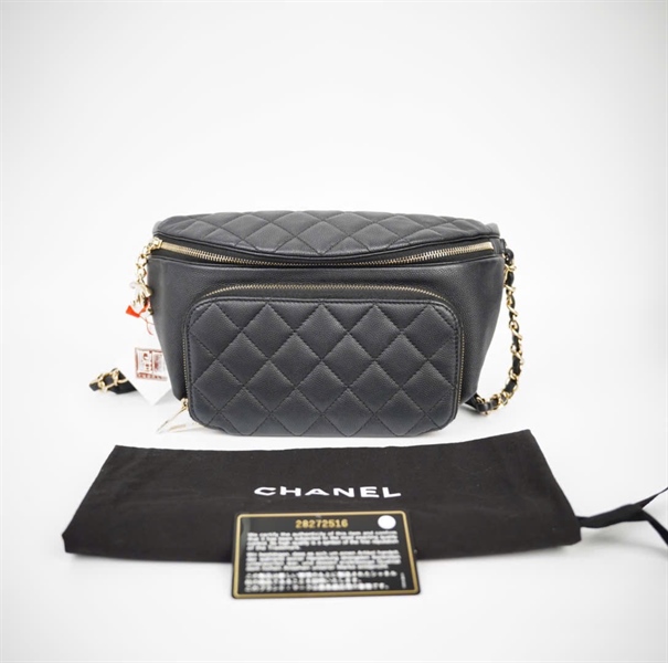 Túi Chanel Bumbag đen (28272516) sz24 (HC) +