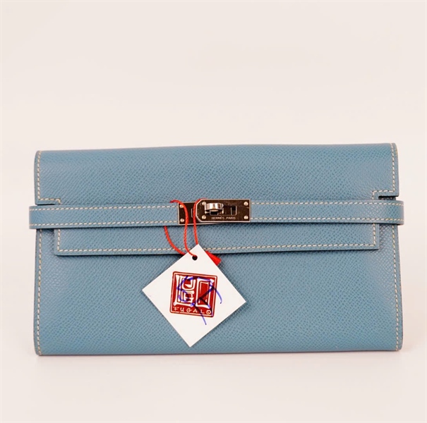 Ví Hermes Ketty xanh nhạt ( Stamp A) (HC) +