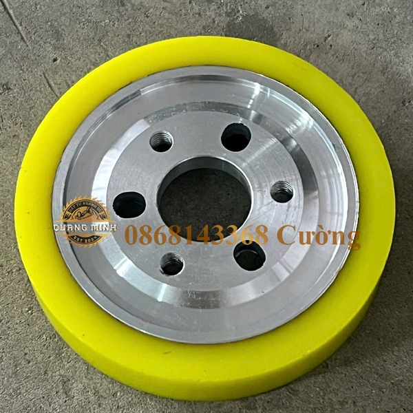 Bánh xe tì phôi (lõi sắt bọc cao su) 140*35*50mm