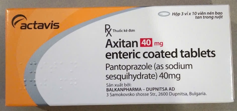 Axitan 40mg (Hộp 3 vỉ x 10 viên) - Bulgaria