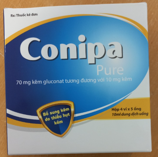 Thuốc Conipa pure CPC 1 Hà Nội Bổ sung kẽm) (H*4vỉ*5ống*10ml)