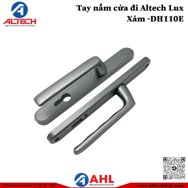 Tay nắm cửa đi Altech DH110E Lux - Xám (Anode)