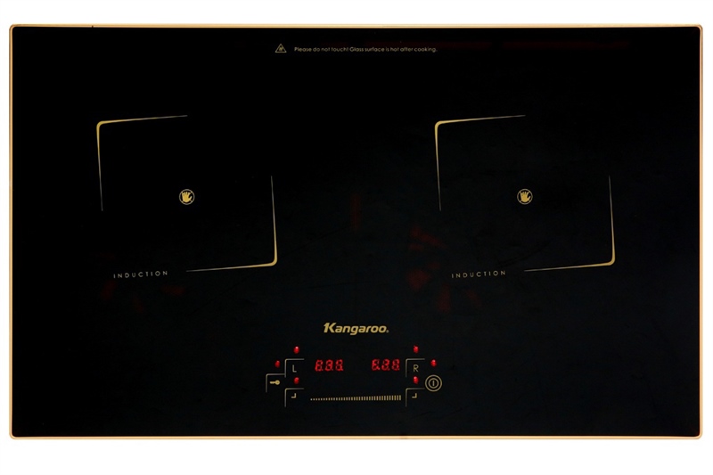 Bếp từ đôi Kangaroo bo viền