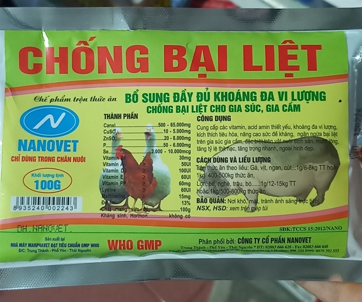 NNV-Chống bại liệt 100g