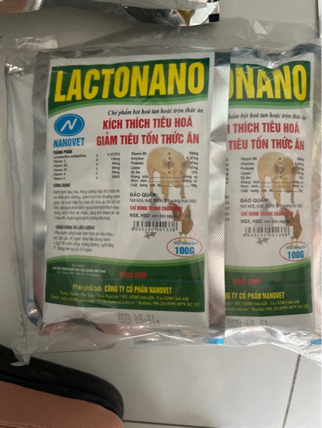 NNV-men tiêu hoá Lactonano 100g