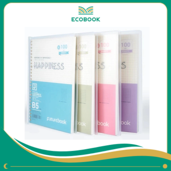 B892 - Sổ Còng Nhựa B5 Happiness 120Tr (KN) (B89)
