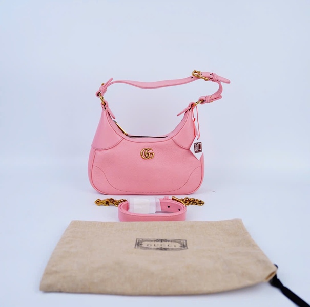 Túi GG Handle hồng 2 strap sz25 (493075) +