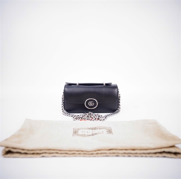 Túi GG Petit đen sz18 +