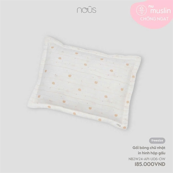 Gối bông chữ nhật in hình 30*41