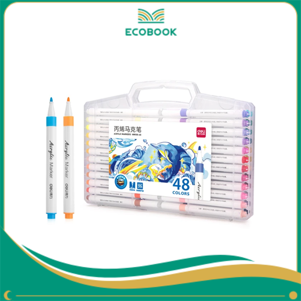 HM108-48 - Hộp 48 Bút Lông Màu Acrylic Markers