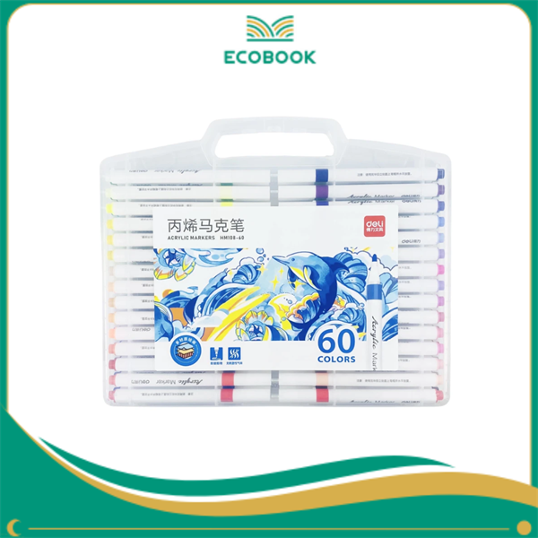 Hộp 60 Bút Lông Màu Acrylic Markers