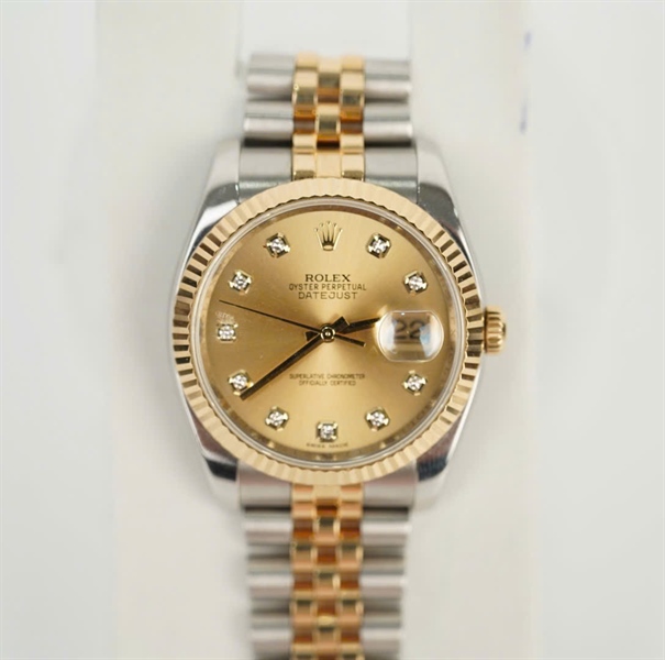 Đồng hồ Rolex mặt tròn dây bạc (LTB) KG+