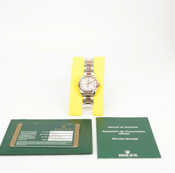 Đồng Hồ Rolex mặt tròn đính đá (178341) (LTB) KG+