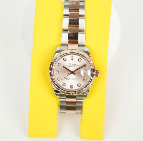 Đồng Hồ Rolex mặt tròn đính đá (178341) (LTB) KG+