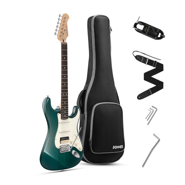 Đàn Guitar Điện Donner DST400, Green