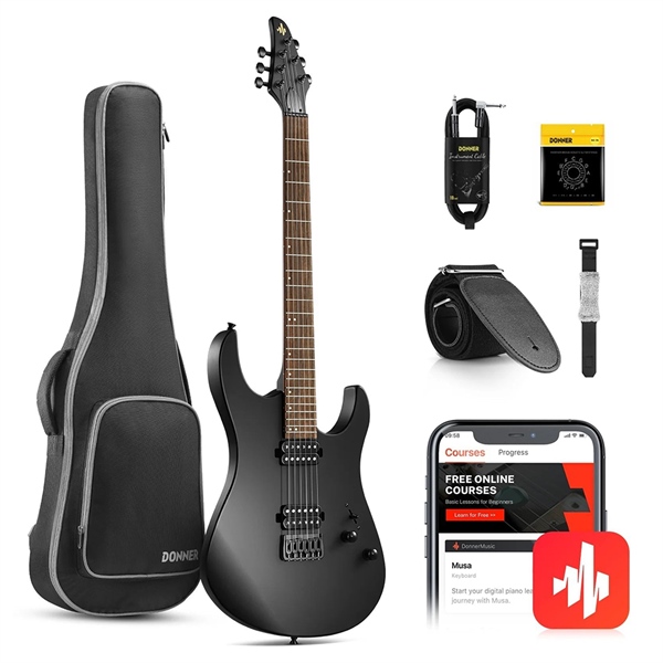 Đàn Guitar Điện Donner DMT100, Black
