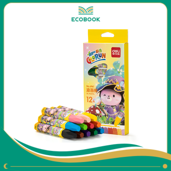 6961_Bút sáp dầu_12 màu_Màu lẫn 6961_Bút sáp dầu_12 màu_Màu lẫn