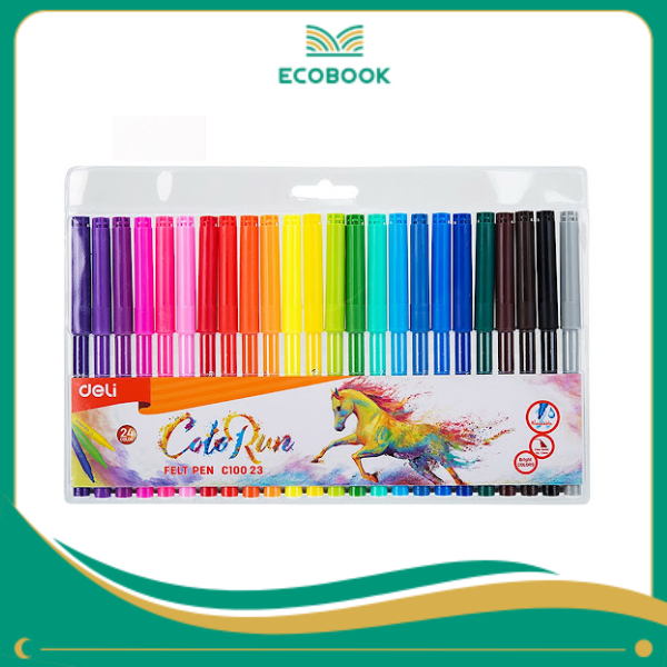 EC10023_Bút màu nước_24 màu_Màu lẫn