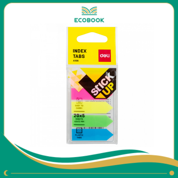 EA10602_Giấy phân trang_5 màu, 43*12mm EA10602_Giấy phân trang_5 màu, 43*12mm