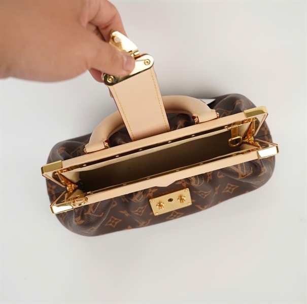 Túi LV Super Clutch hoa nâu (HC) +