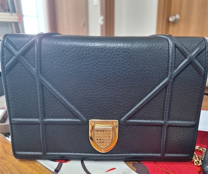 Túi Dior Woc đen sz19 KG +