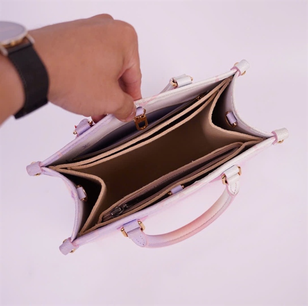 Túi LV Onthego sz mini màu hồng ombre kèm (HC) +