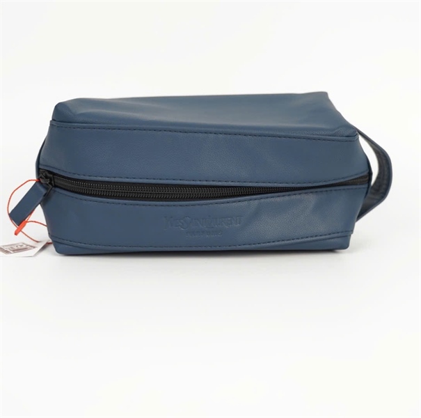 Ví YSL màu xanh đựng mỹ phẩm +