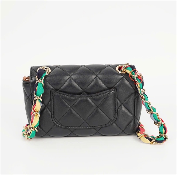 Túi Chanel đen dây màu sz15 (31033069) (HC) +