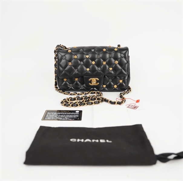 Túi Chanel Charm nhỏ màu đen (26719663) sz18 (HC) +
