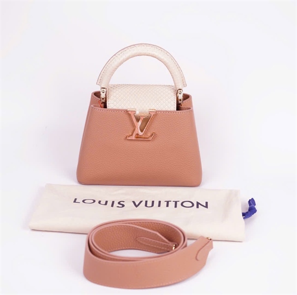 Túi LV Capu hồng đất sz19 (HC) +