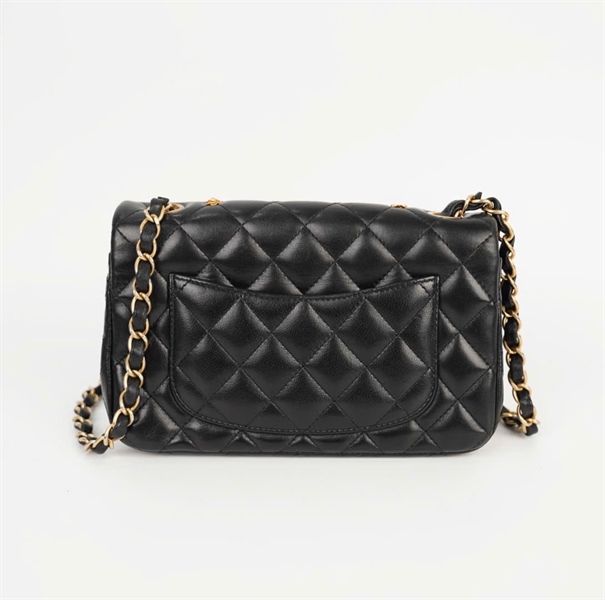 Túi Chanel Charm nhỏ màu đen (26719663) sz18 (HC) +