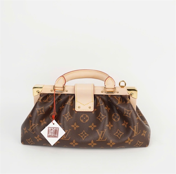 Túi LV Super Clutch hoa nâu (HC) +