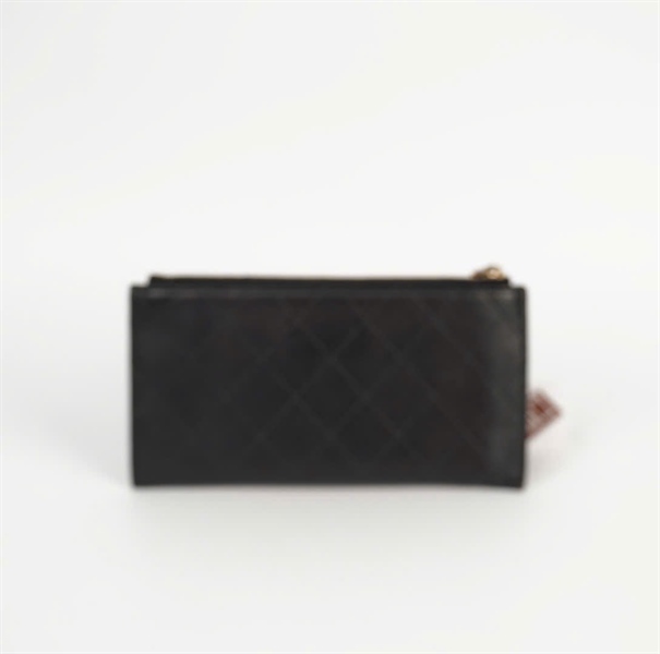 Ví Chanel đen logo vàng (24722242) KG+