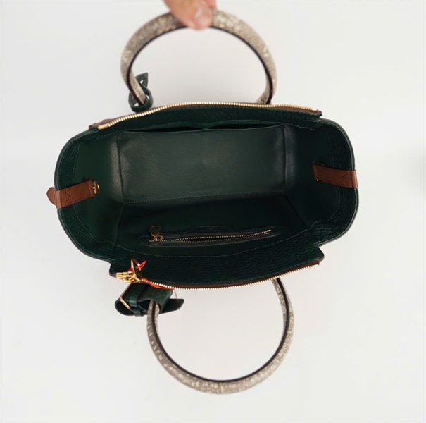 Túi LV Borse nâu phối xanh quai da trăn ổ+ chìa sz27 (HC) +