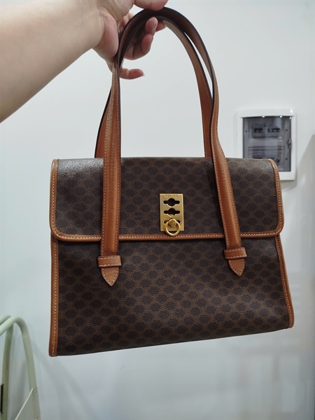 Túi Celine 3 ở khóa màu nâu 28cm KG+