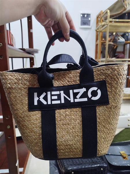 Túi Kenzo cối viền da kèm bound KG +
