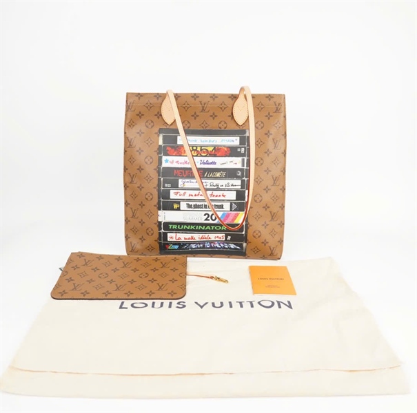 Túi LV Tote mặt in chữ kèm bound sz34 (HC) +