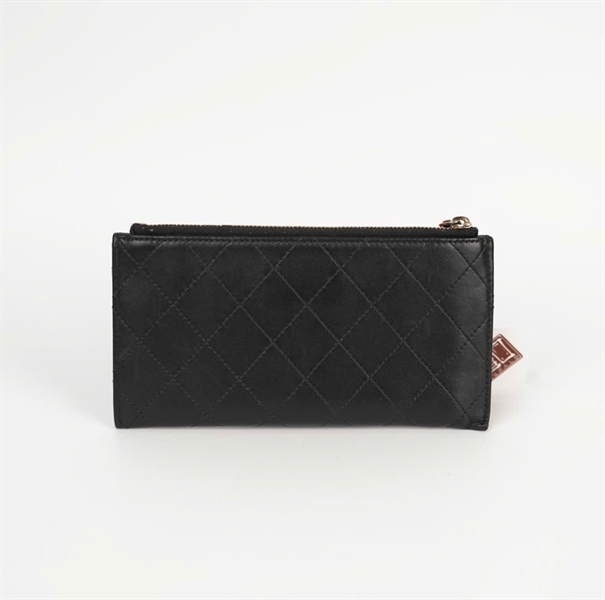 Ví Chanel đen logo vàng (24722242) KG+