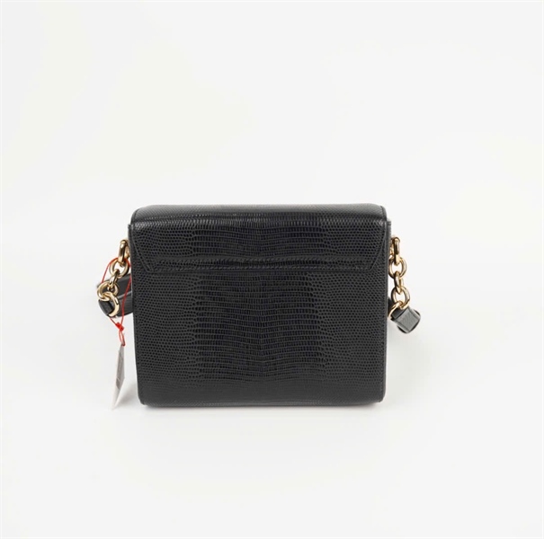 Túi D&G đen logo đính đá màu 16cm KG+