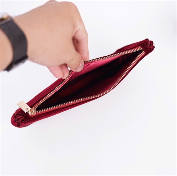 Túi GG Beauty nhung đỏ (PN) +