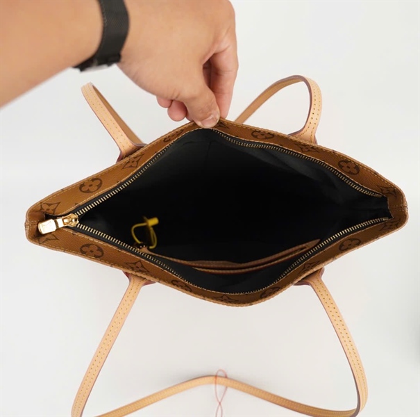 Túi LV Tote mặt in chữ kèm bound sz34 (HC) +