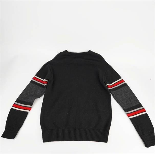 Áo len YSL đen in hình +