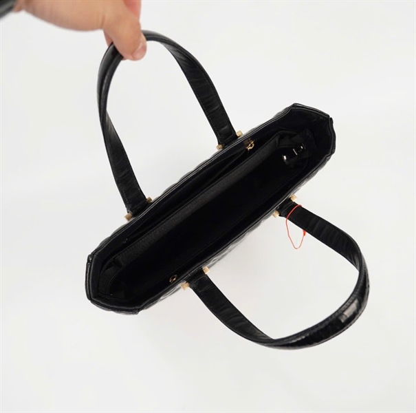 Túi Chanel tote đen bóng có lót form sz24 KG+