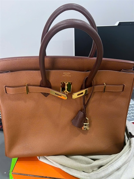 Túi Hermes Berkin nâu KG+