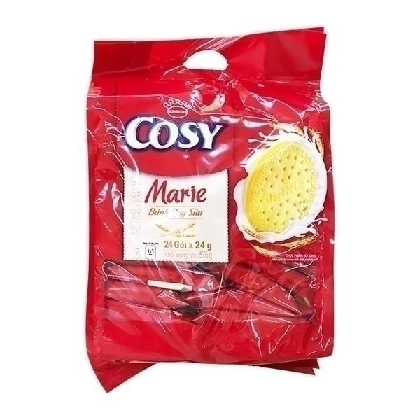 Bánh quy sữa Cosy marie Kinh Đô vị sữa Bịch 528G x 24 gói
