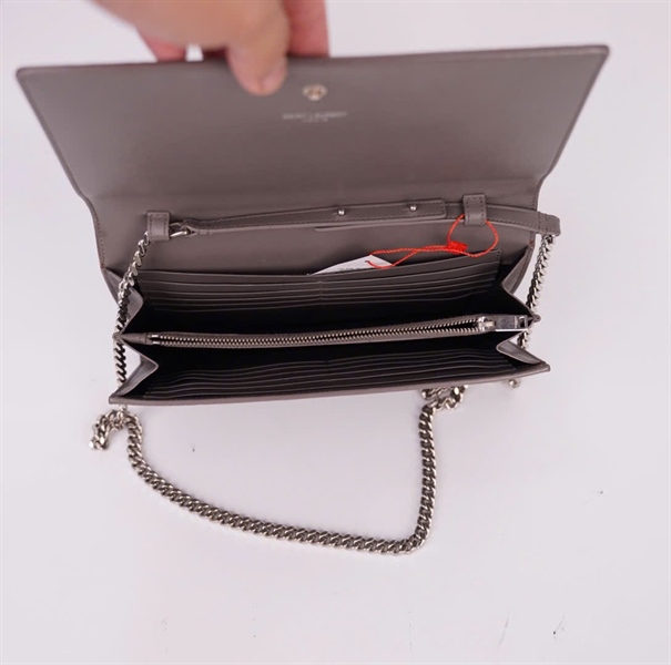 Túi YSL da cá sấu màu xám (CPP377829116) size 22 KG+