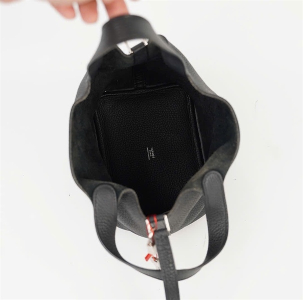 Túi Hermes Bucket đen kèm ổ + chìa sz18 (HC) +