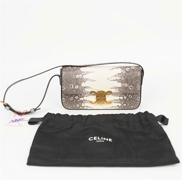 Túi Celine Triomphe chữ nhật da trăn sz20 (SCUA221) (HC) +